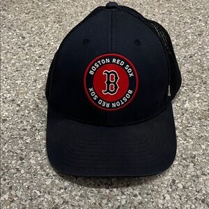 47 Brand Black and Red Boston Cap